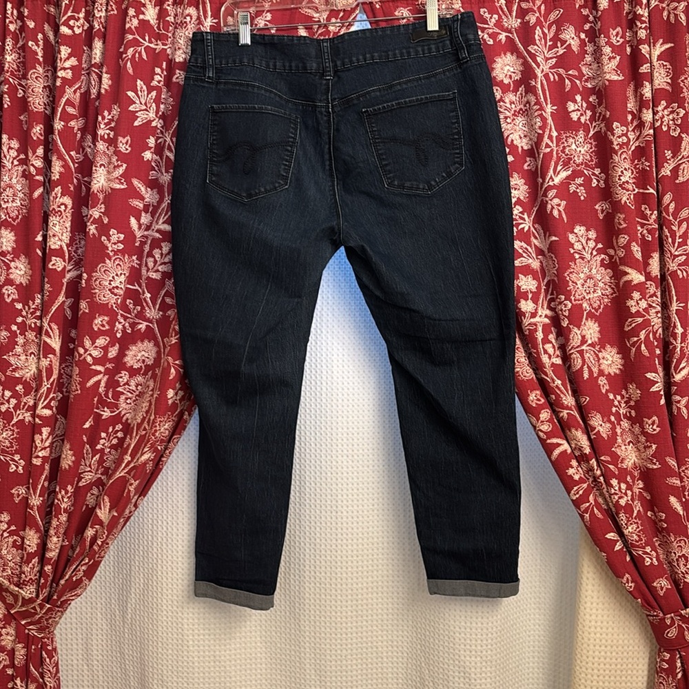 Royalty For Me Dark Indigo Ankle Jeans - Picture 2 of 5